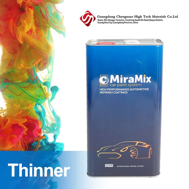 High Gloss 2K Heat Resistant Auto Car Paint Automotive Lacquers Ace Diluent Thinner for Repair