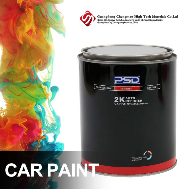 Anti-UV Semi Gloss Polyester 1K Transparent Yellow Coating Metallic Auto Paint